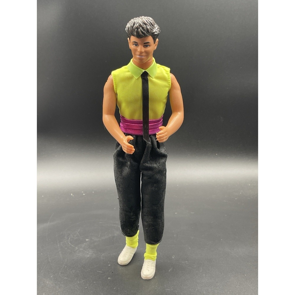 Vintage Mattel Barbie and the Rockers Derek Doll 1985 Neon Outfit